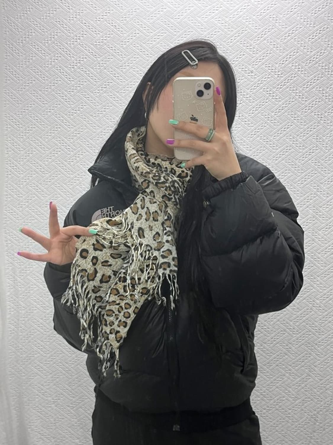 빈티지 레오파드 호피 키치 목도리 스카프 C06915 상품이미지2