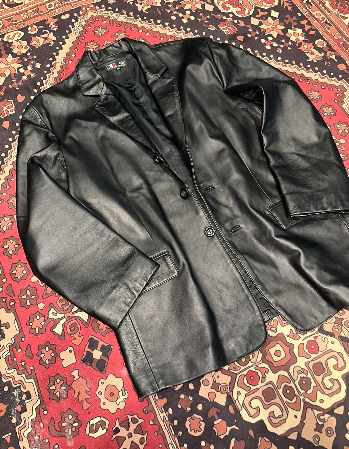 ( L-XL ) 가죽마이 가죽자켓 레더자켓 블레이저 빈티지가죽 상품이미지5