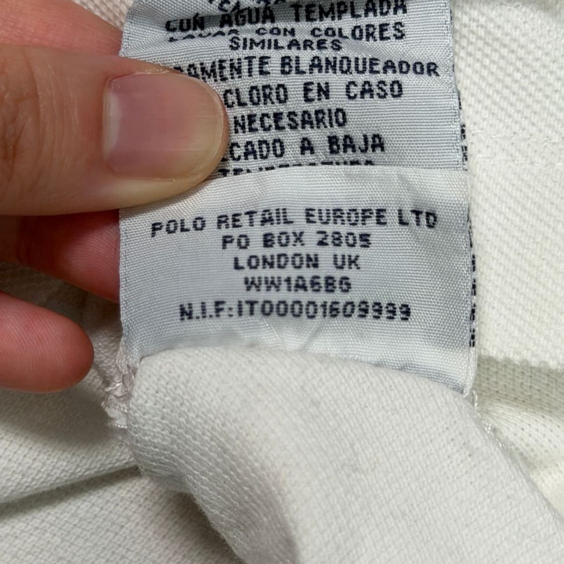 폴로 랄프로렌 빅포니 PK 카라 티셔츠 화이트 M 상품이미지9