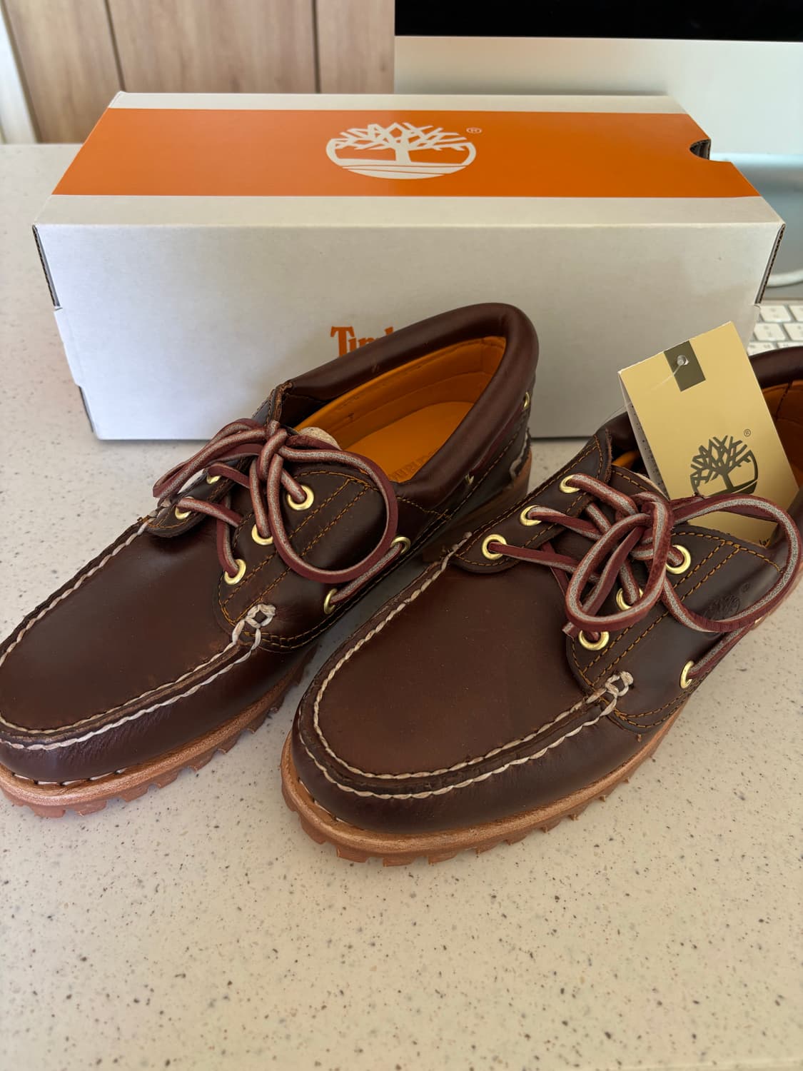 팀버랜드 Timberland 여성 클래식 3아이 보트슈즈 / 230사이즈 상품이미지1