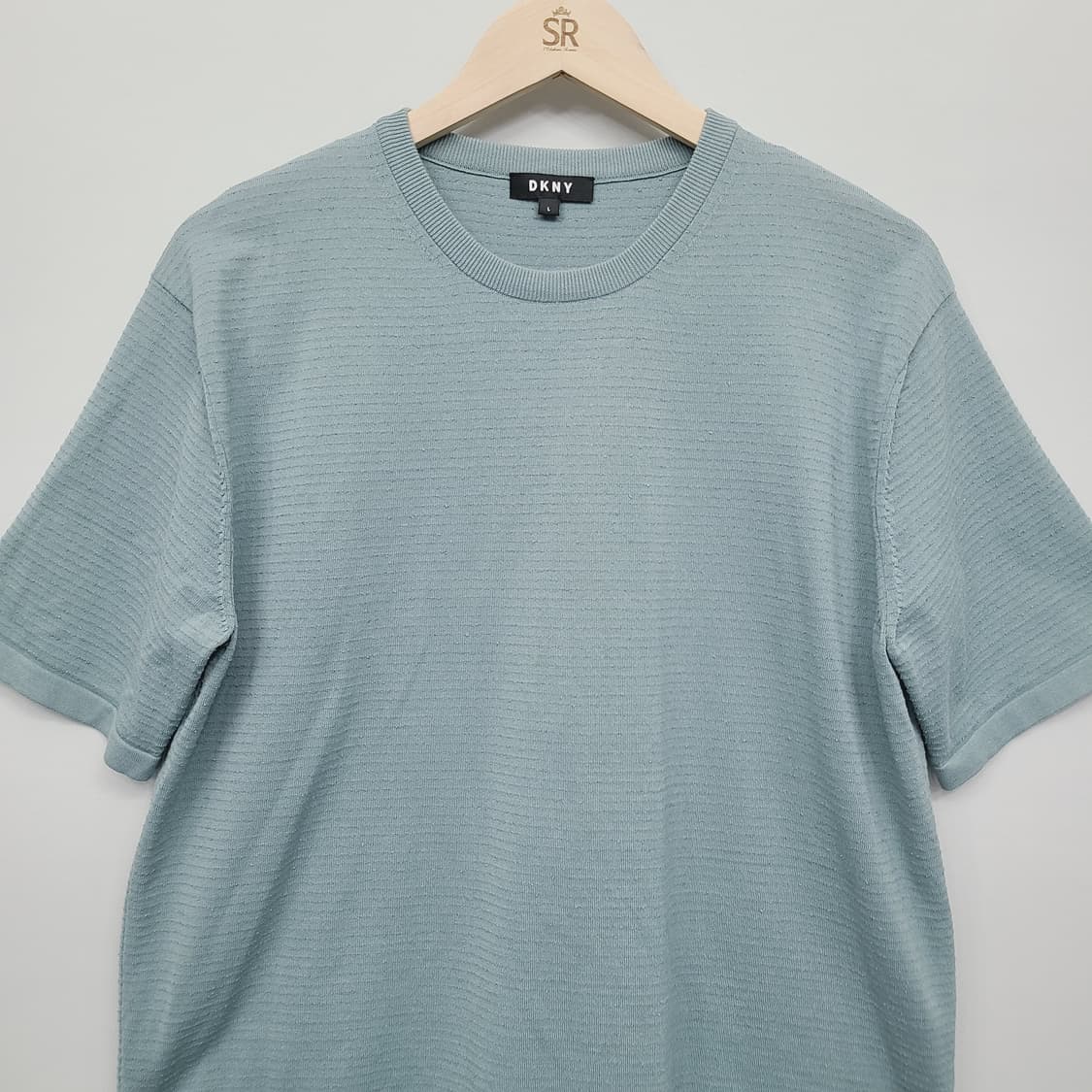 DKNY 한섬 정품 남성 텍스처 반팔 니트 (L) 상품이미지3