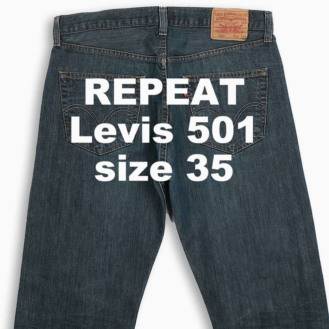 빈티지 리바이스 501 진청 35 인치 LV50136531 상품이미지1