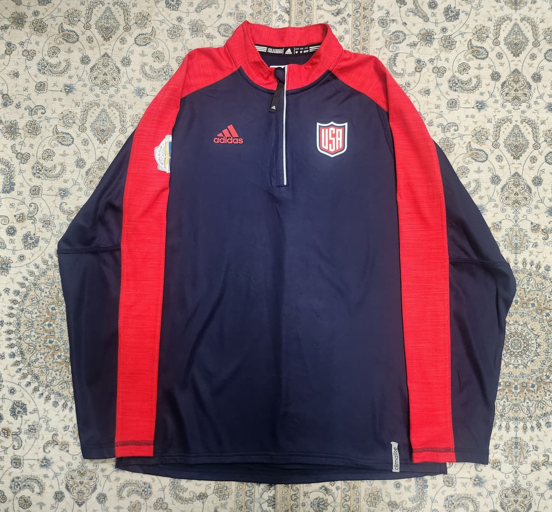 아디다스 2016  아이스 하키 USA 국대 하프집업 M 상품이미지1