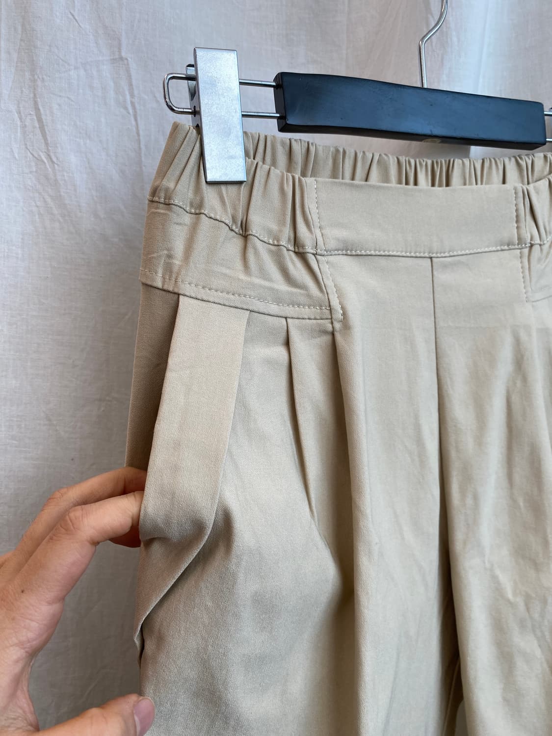 베이지 밴딩 팬츠(M) 상품이미지5