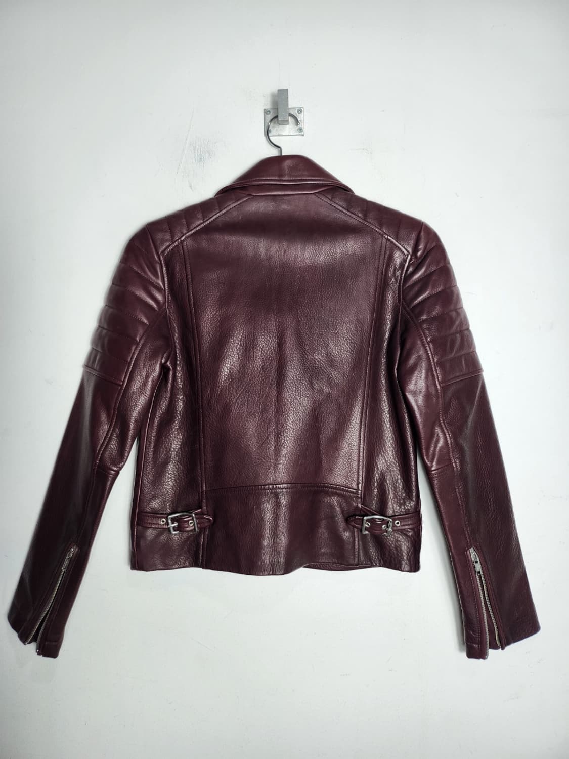 Gap 버건디 가죽 라이더 자켓 상품이미지6