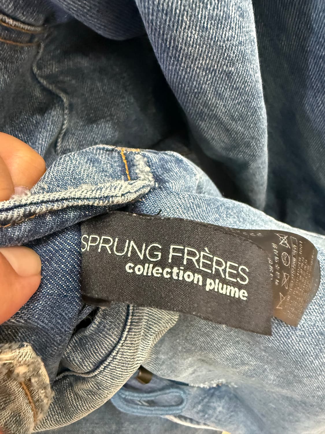 SPRUNG FRERES 데님 퍼 야상 M 상품이미지6