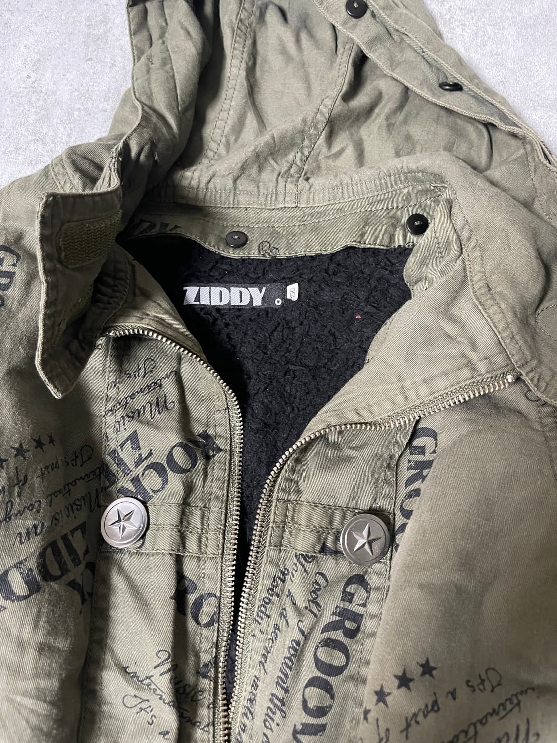 (Ziddy)y2k down fur jacket 상품이미지8