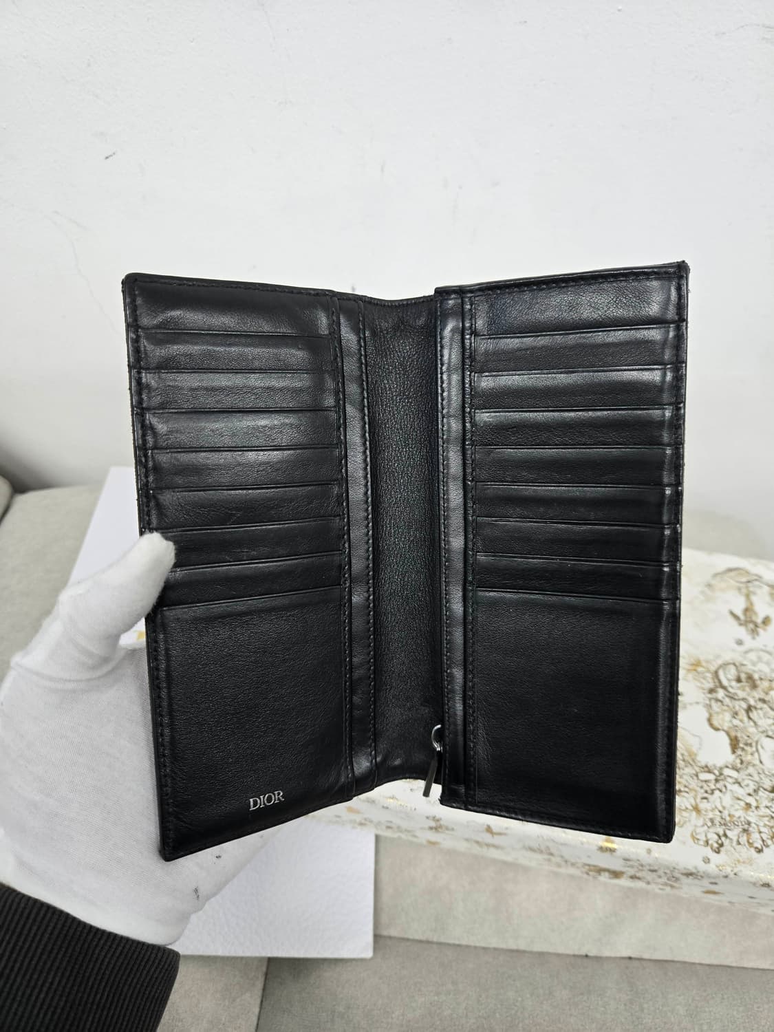[보증서 정품]디올 오블리크 장지갑 상품이미지1
