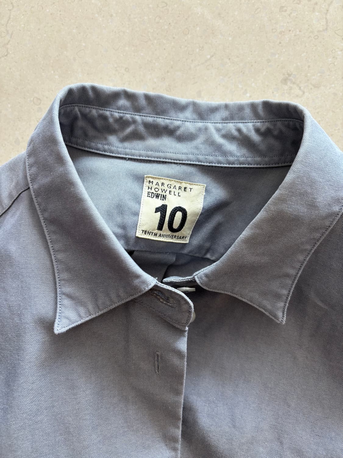 마가렛호웰 에드윈 10주년 콜라보 스탠다드 셔츠 그레이 상품이미지3