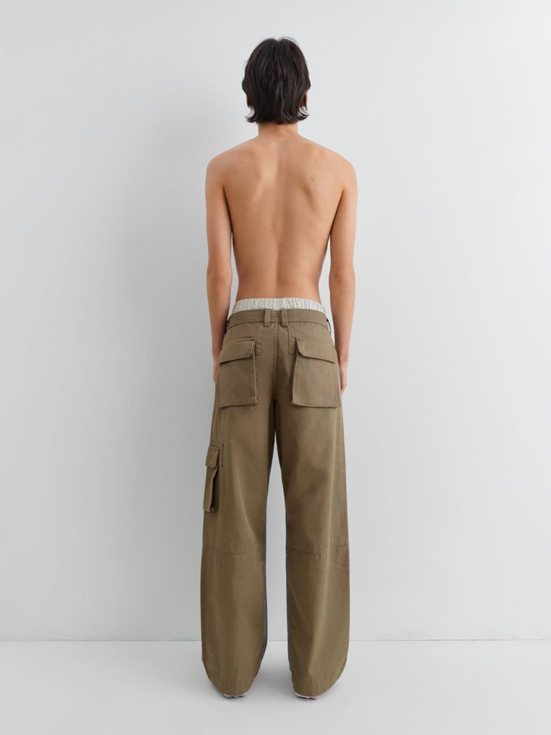 [40,42,44]기마구아스 Adam 카고 팬츠/베이지 그레이 상품이미지8