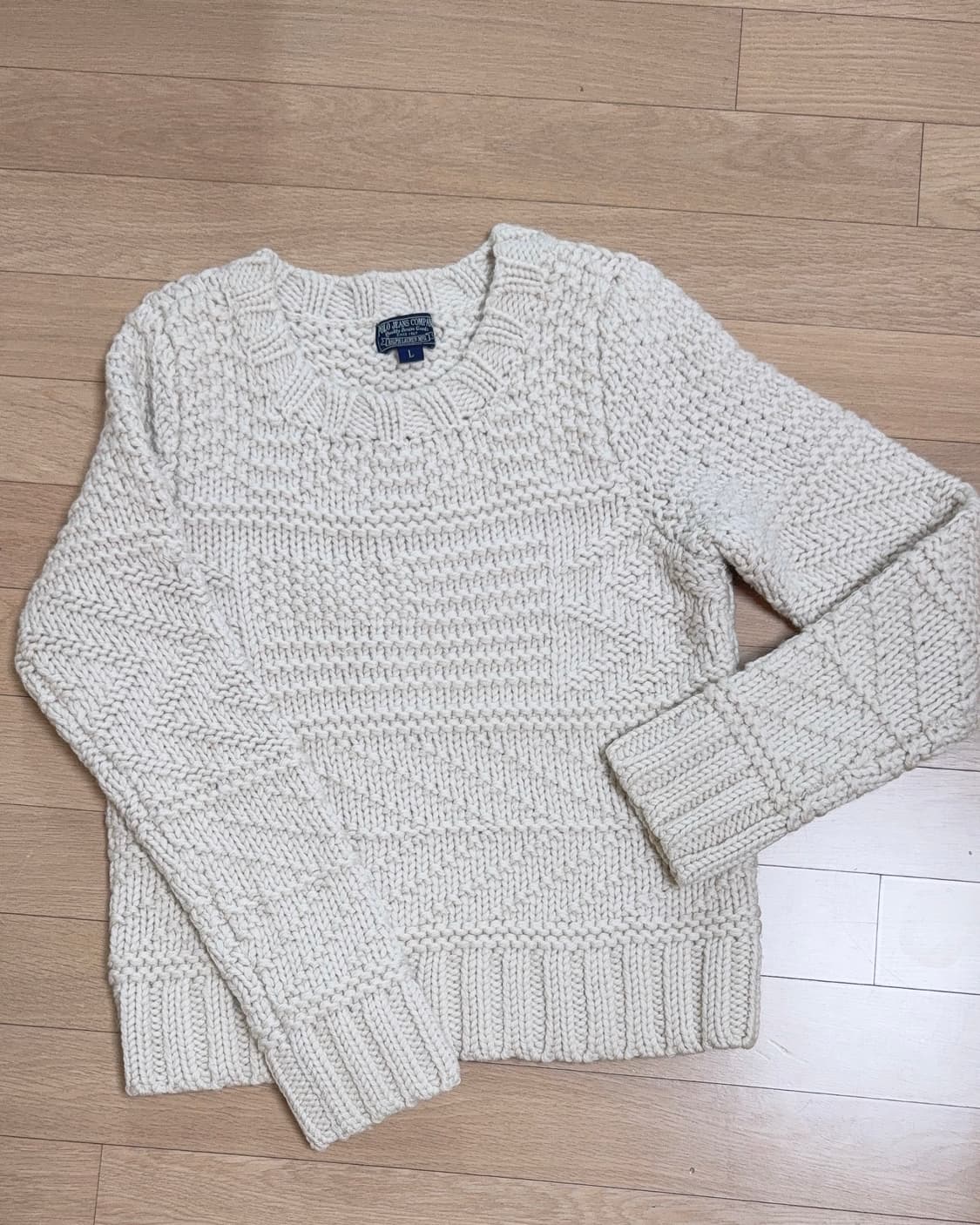 폴로 진스 컴퍼니 성조기 짜임 울니트 상품이미지1