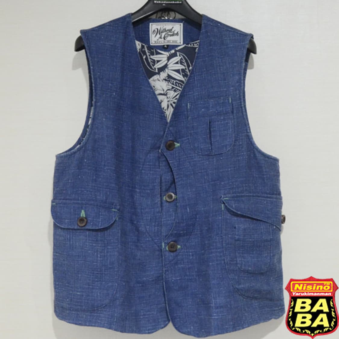 [WAC] Indigo Hemp Game VEST (Indigo) 상품이미지2