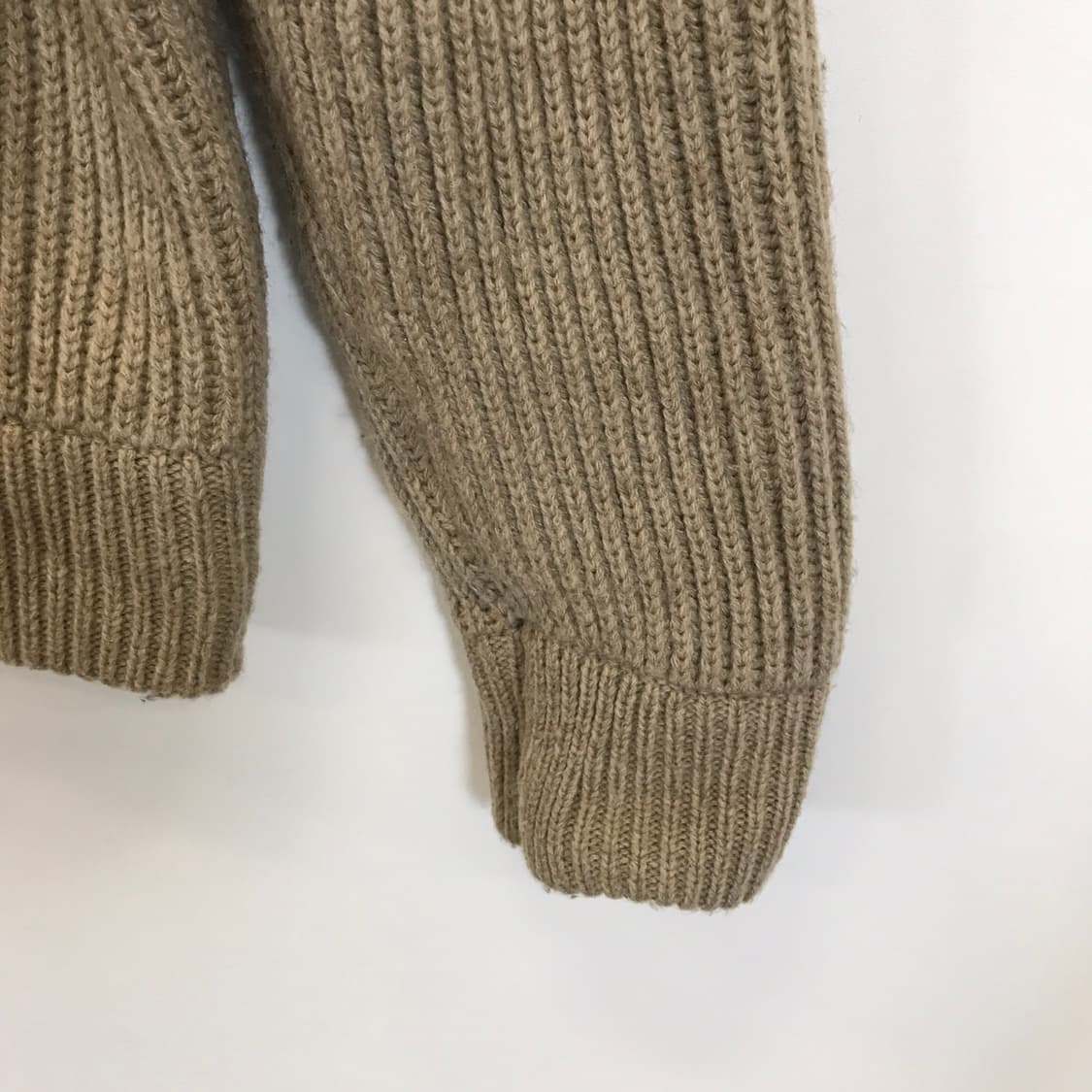 지리 베이지브라운 하프집업 니트 [XL] 상품이미지3