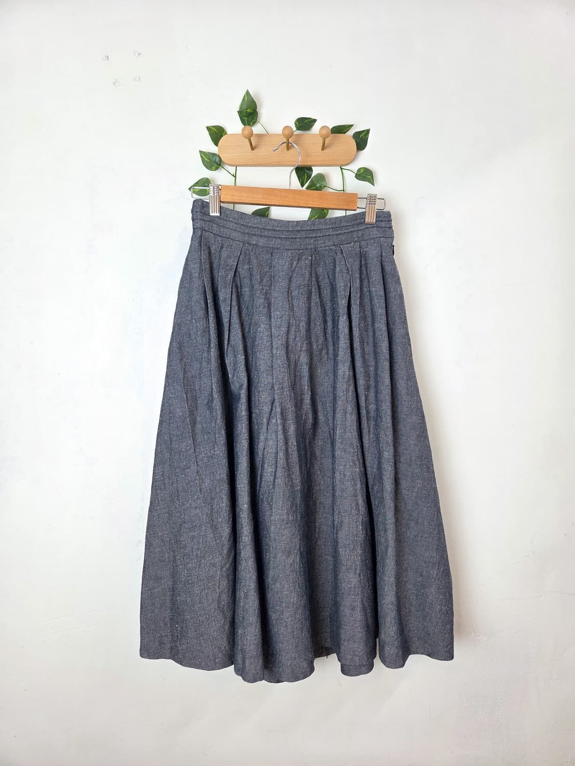 린넨 데일리 롱스커트 상품이미지1