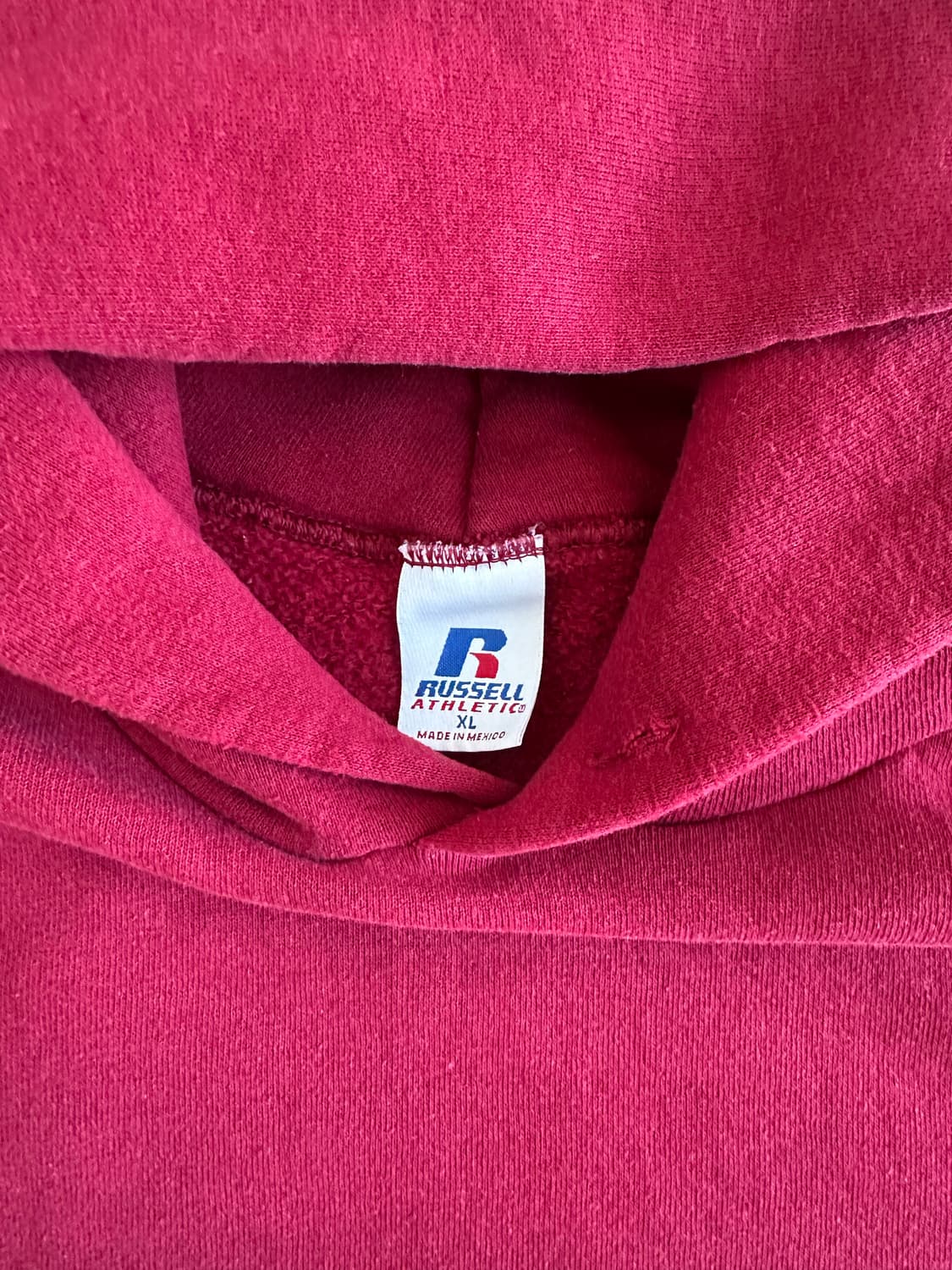 00s 빈티지 러셀 후드 레드 XL 상품이미지8