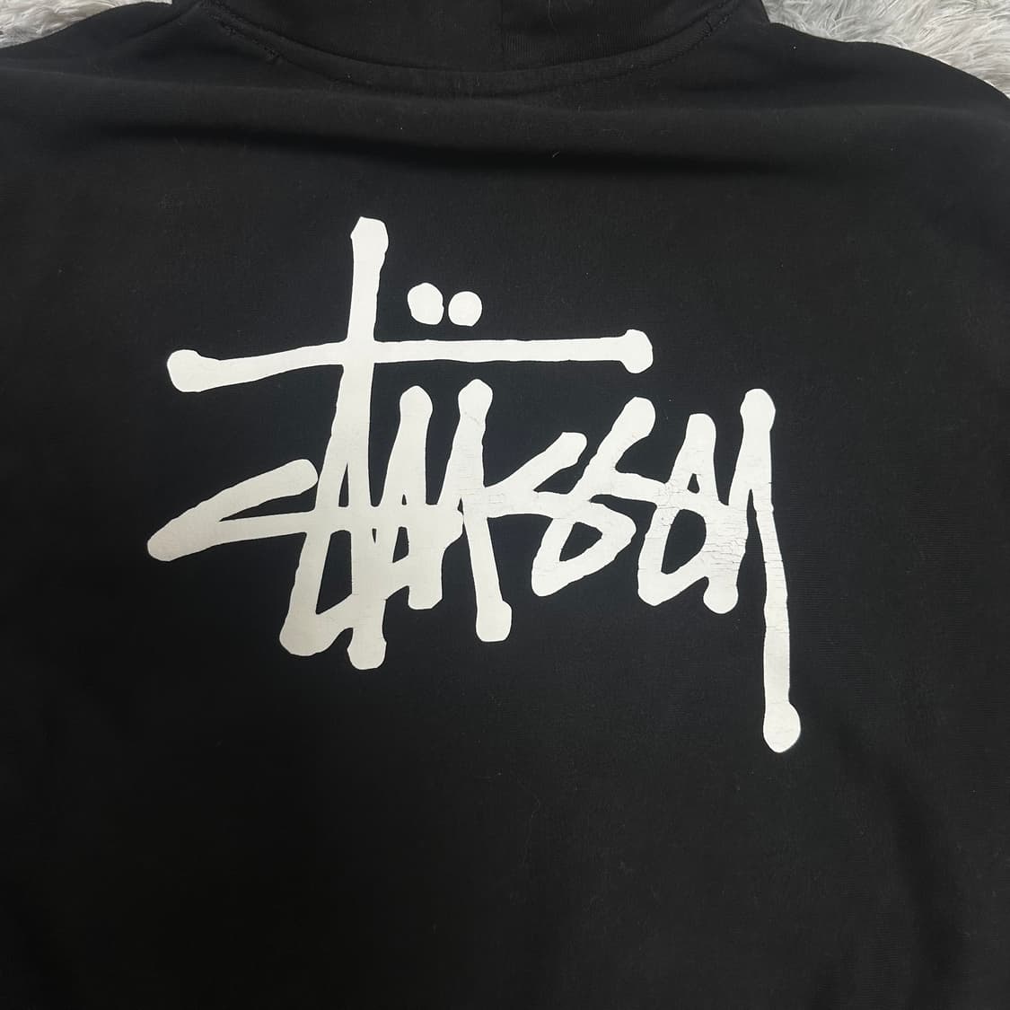 [A급/해외정품] 스투시 블랙 베이직 후드티 상품이미지5