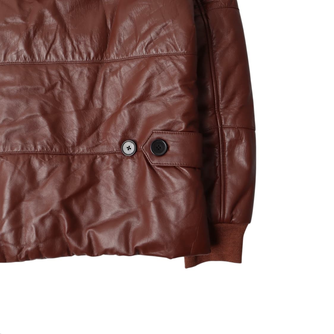 Runnerup 리얼레더 후디 퍼 패딩 상품이미지6