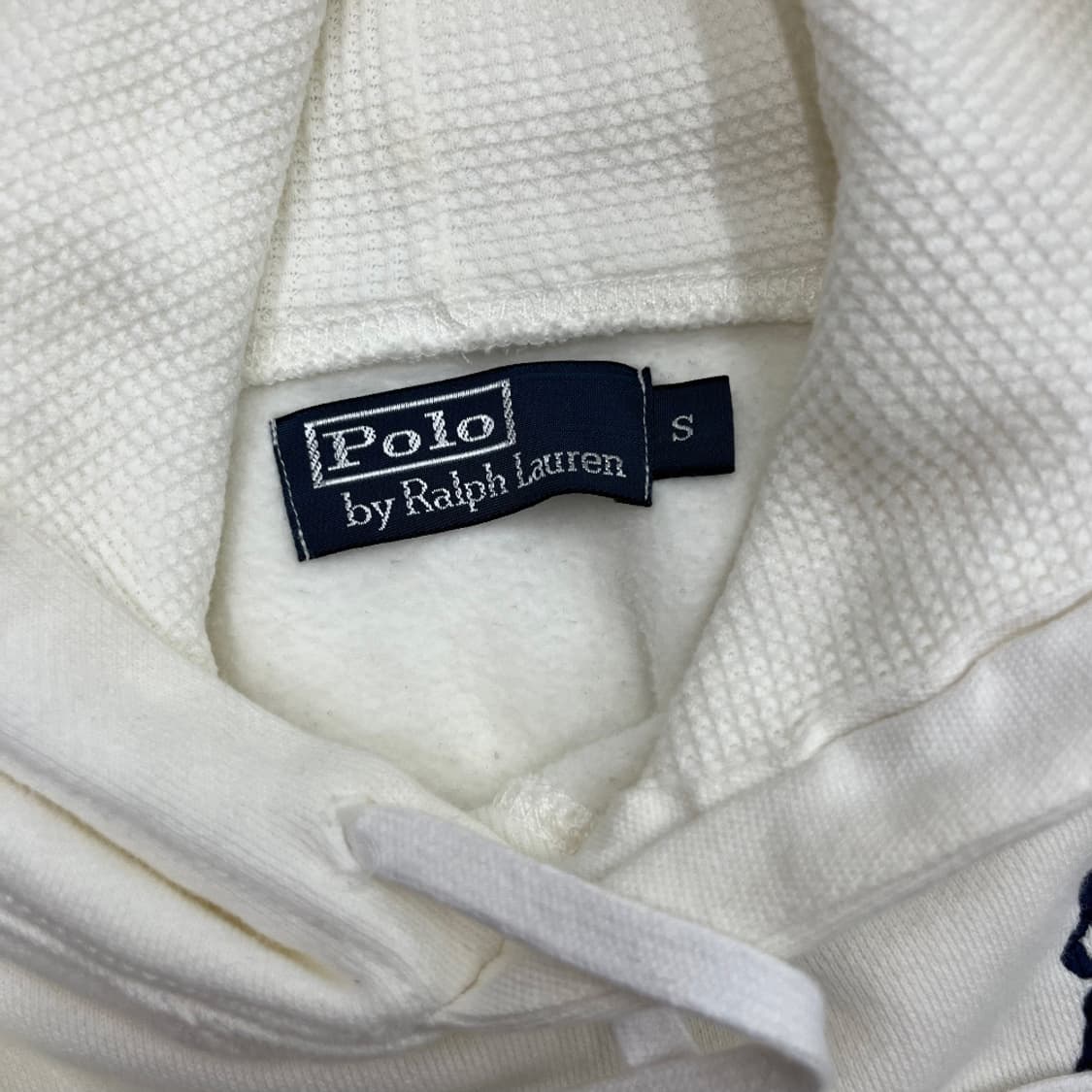 폴로 랄프로렌 네이비포니 화이트 후드 S 상품이미지5
