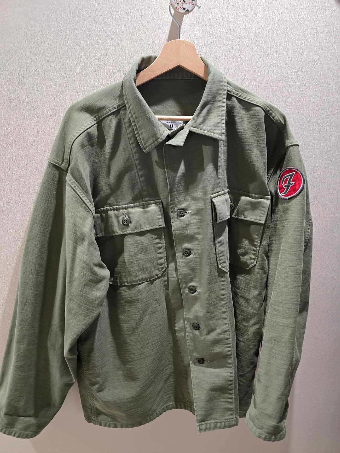 풀카운트 4082-1 olive drab utility shirt (야상 상품이미지1