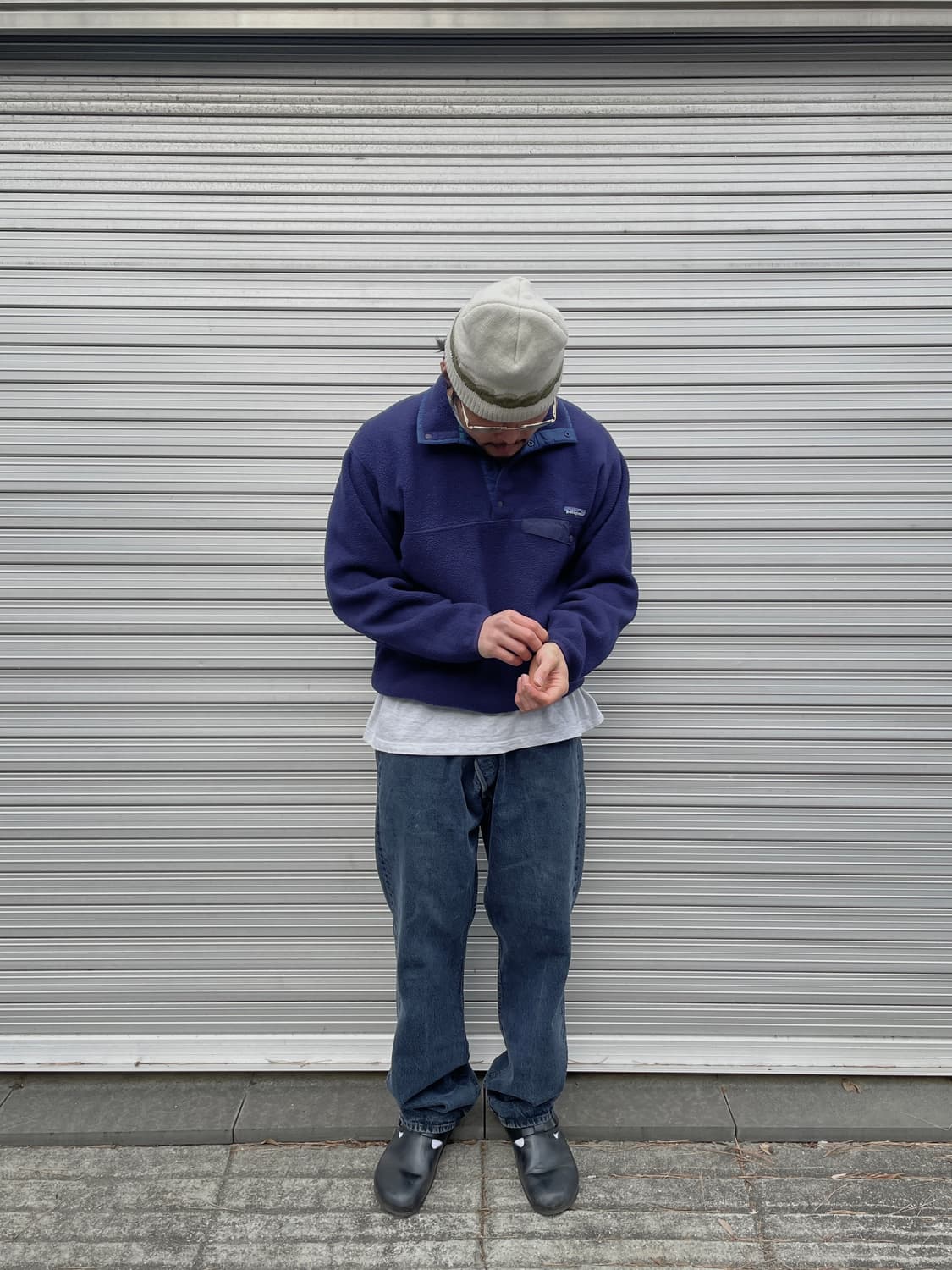 90s Patagonia Synchilla Purple SnapT 상품이미지1