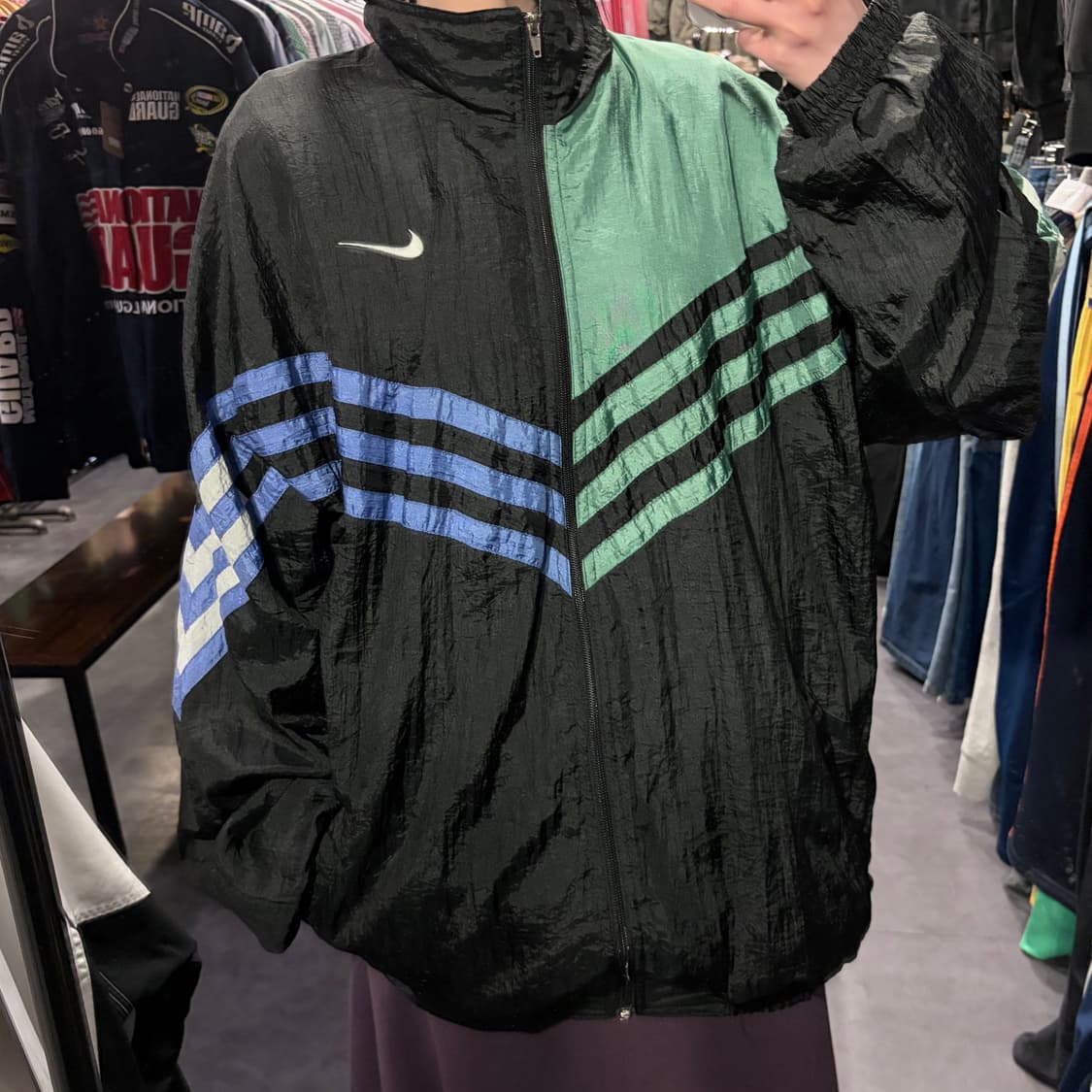 [IM] adidas 아디다스 바람막이 민트 퍼플 상품이미지1