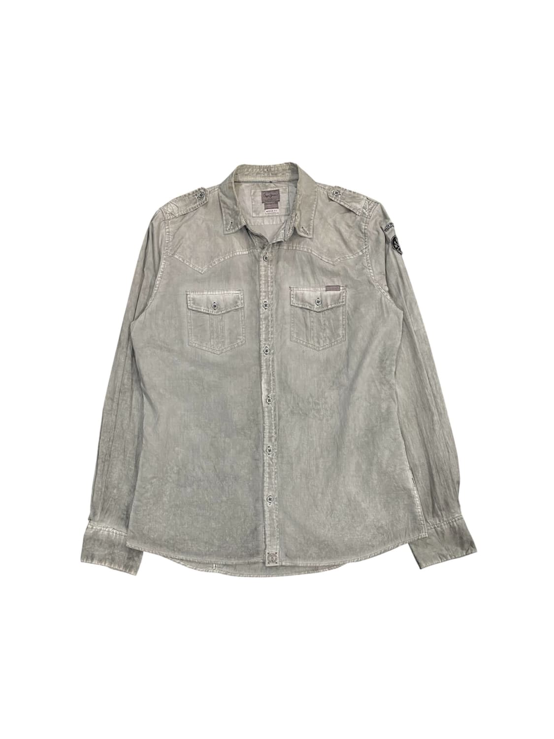 Pepe jeans 머슬핏 웨스턴 워싱 셔츠 상품이미지1