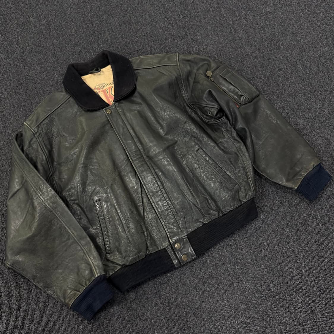 90s DAKOTA American Spirit 레더 자켓 상품이미지8