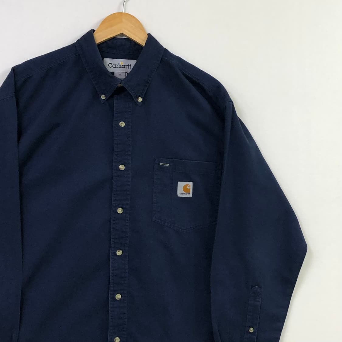 XL 칼하트 네이비 워크 셔츠 상품이미지1