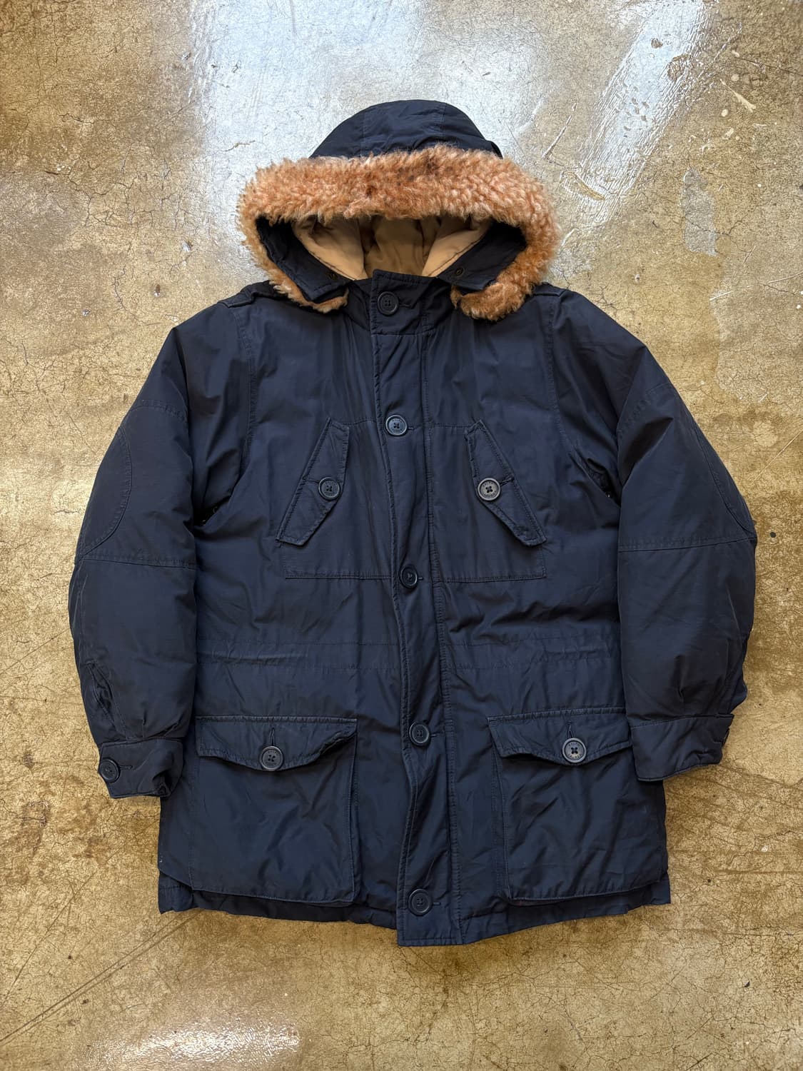 00s Polo Ralph Lauren 퍼 트리밍 헤비 다운 파카 상품이미지1