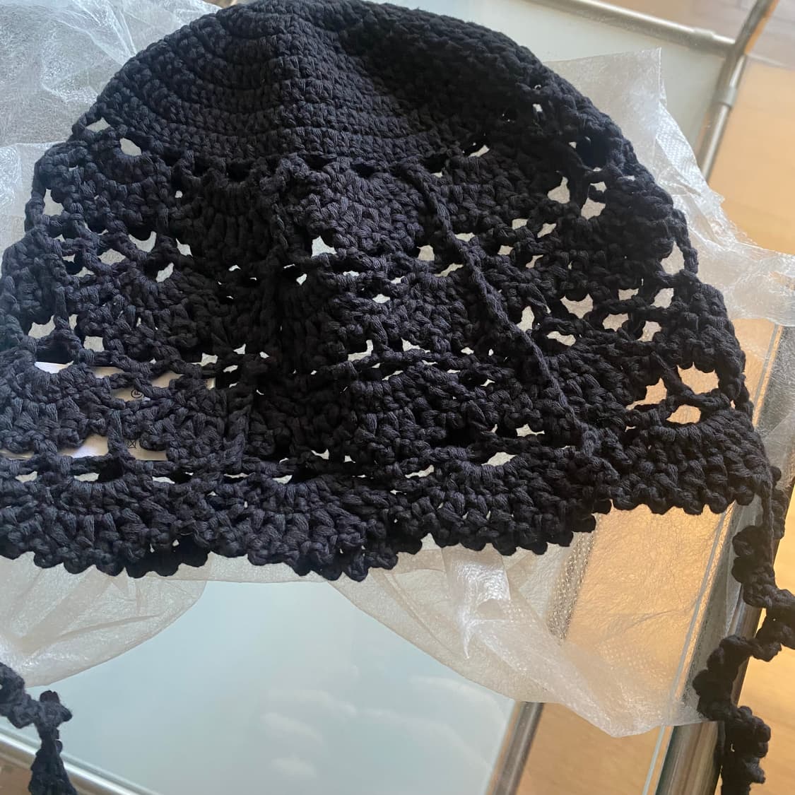 PERVERZE 퍼버즈 크로쉐 헤드드레스 상품이미지4