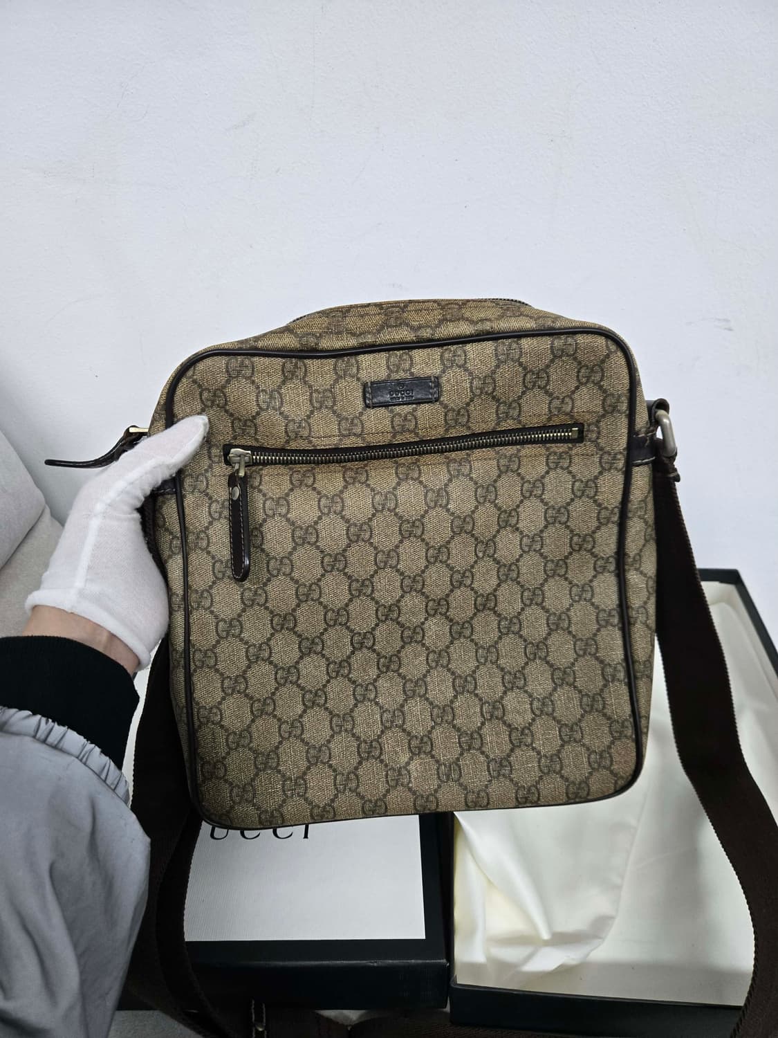 [보증서 정품] 구찌 시그니처 숄더백 상품이미지6