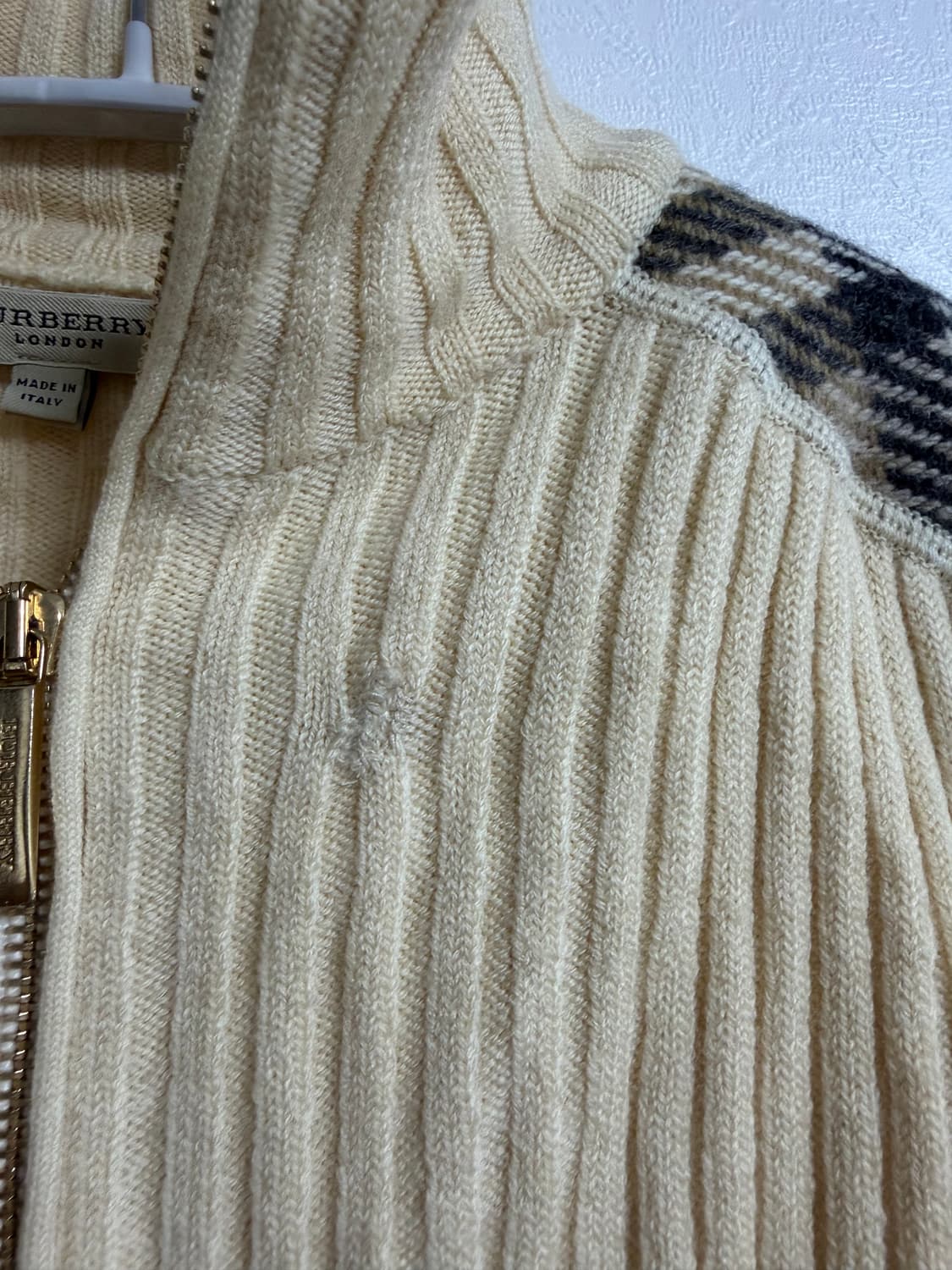 버버리 런던 메리노 울 집업 니트 가디건 상품이미지10