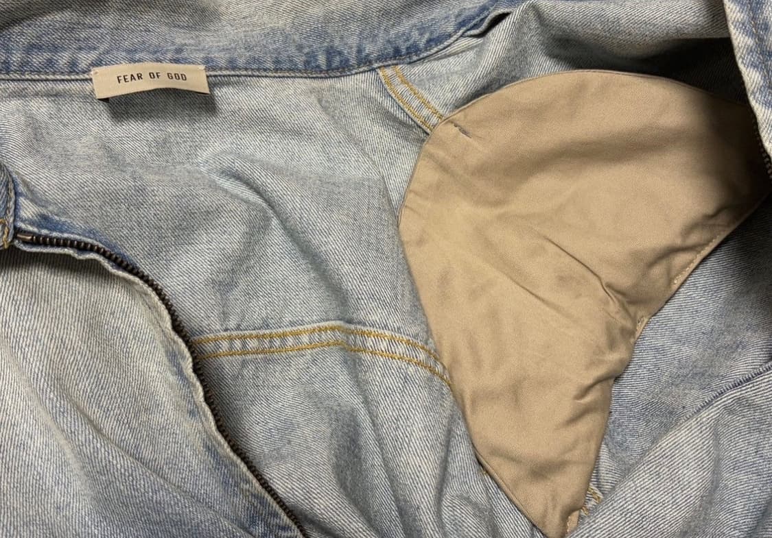 피어오브갓 이터널 크롭 데님 자켓 점퍼  8th 7th 트러커 fog 상품이미지5