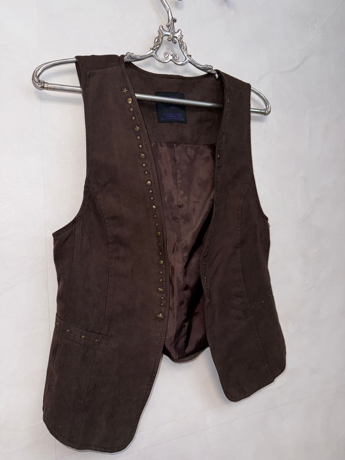 Union Bay dark brown western stud vest 상품이미지2
