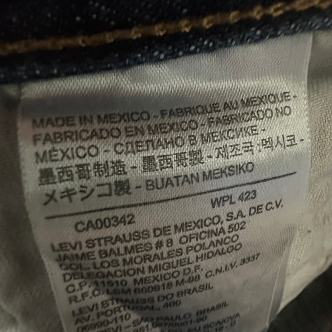 LEVI'S 501 mexico made denim pants 상품이미지4
