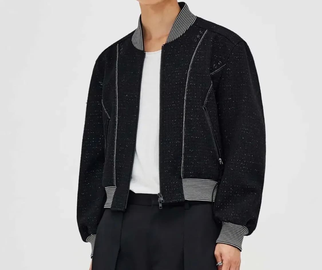 엘무드 홀리데이 트위드 자켓 상품이미지1