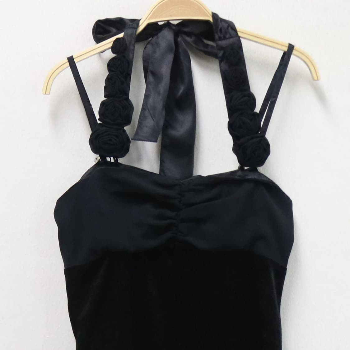 LD PRIME 홀터넥 새틴 원피스 59689 상품이미지3
