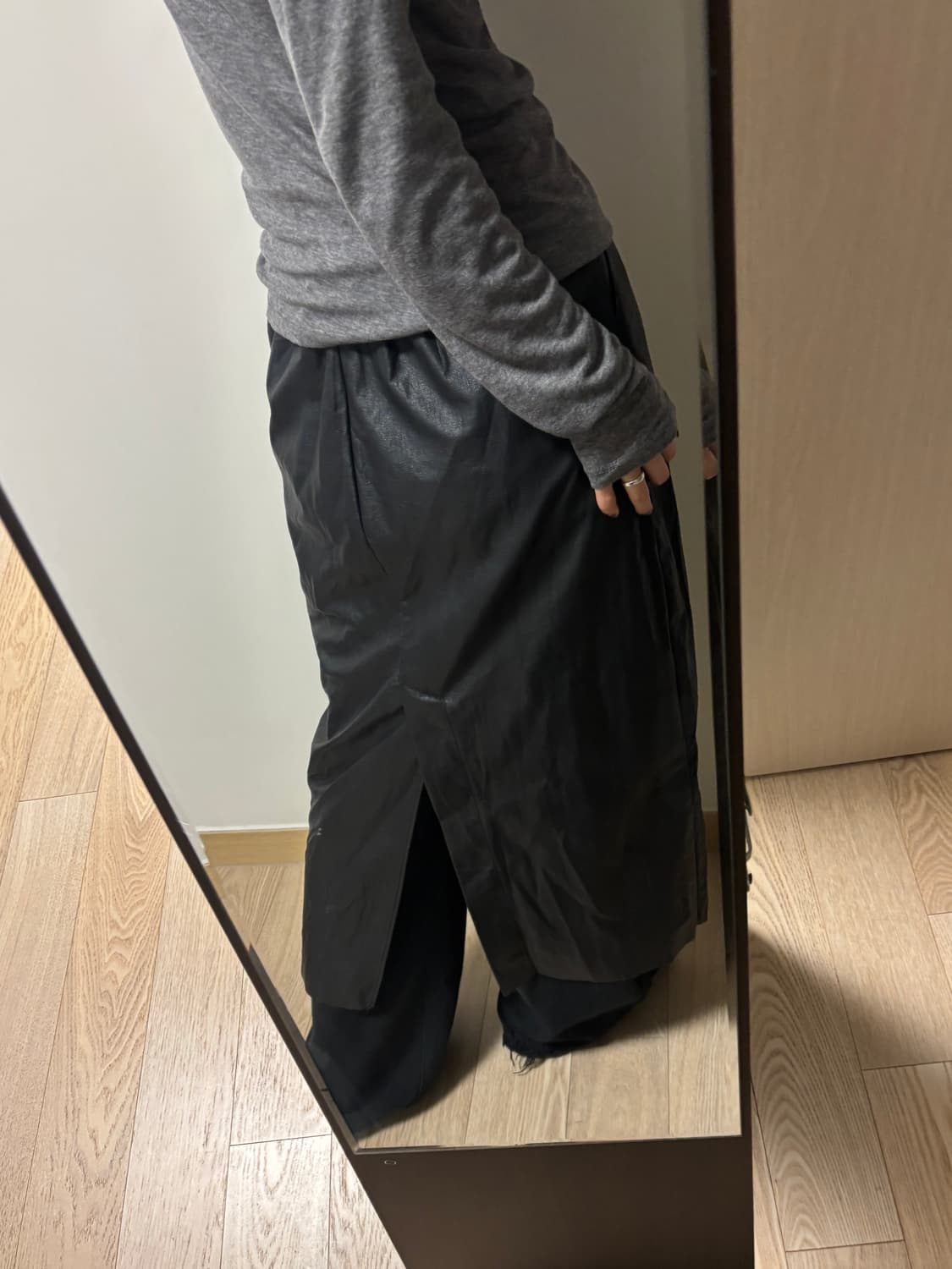 빈티지 레더 스커트 상품이미지3