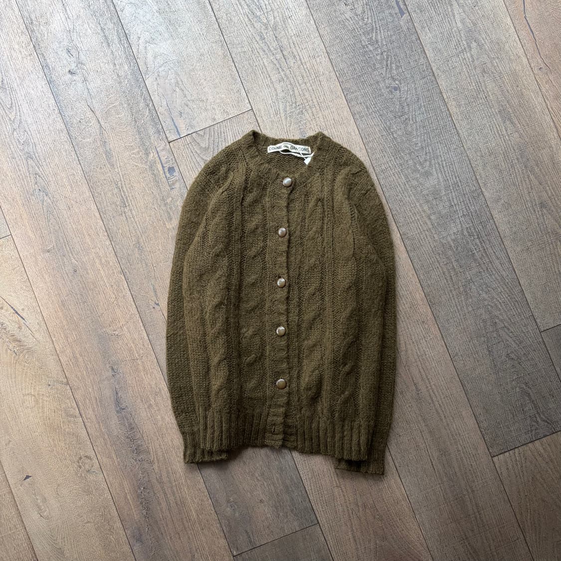 80's Hairy Twist Crochet Cardigan 상품이미지1