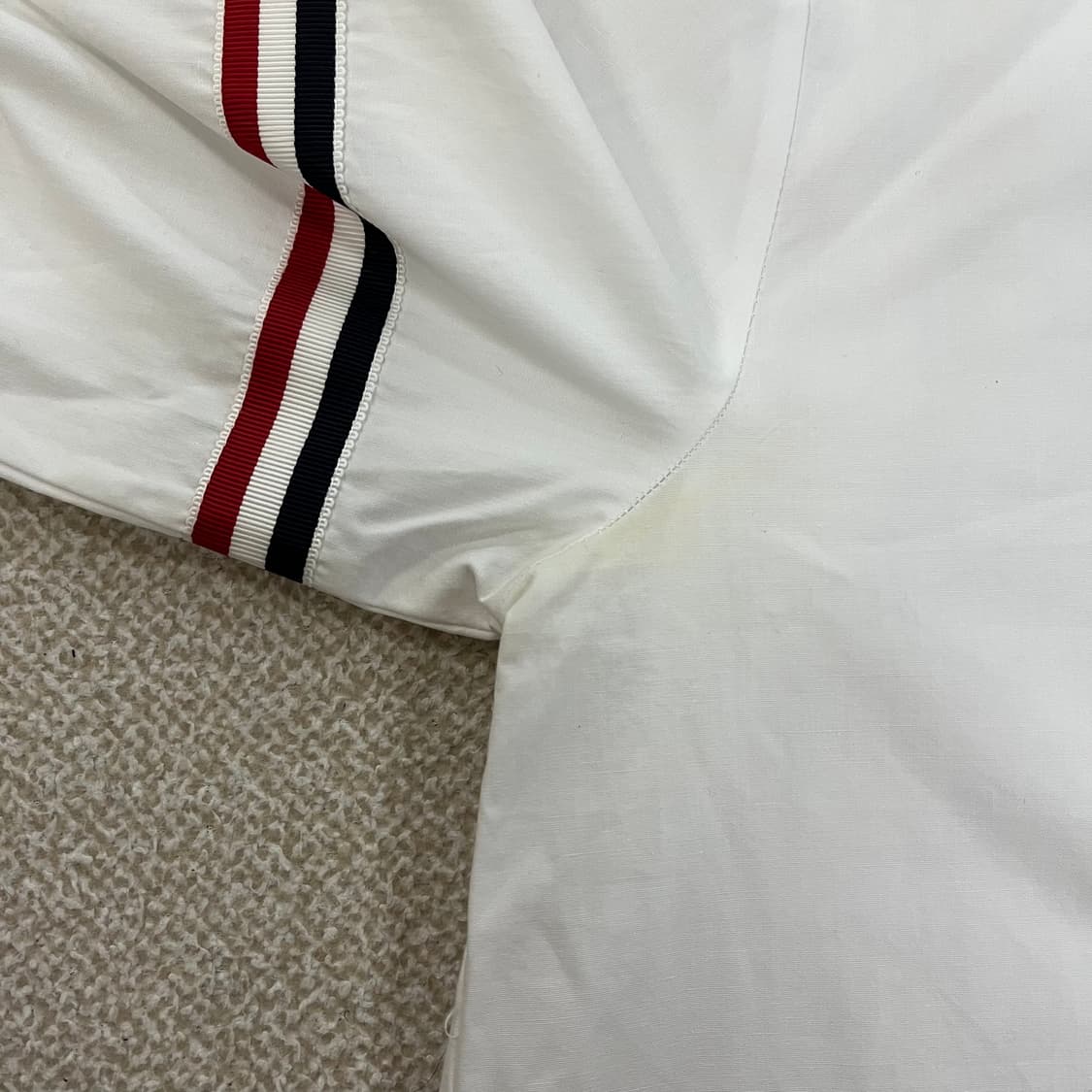 실측확인 사선완장 옥스포드 셔츠 남방 0123M 상품이미지5