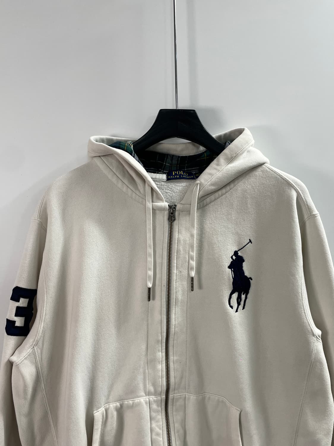 폴로 랄프로렌 빅포니 화이트 투웨이 후드집업 (on.335) 상품이미지2