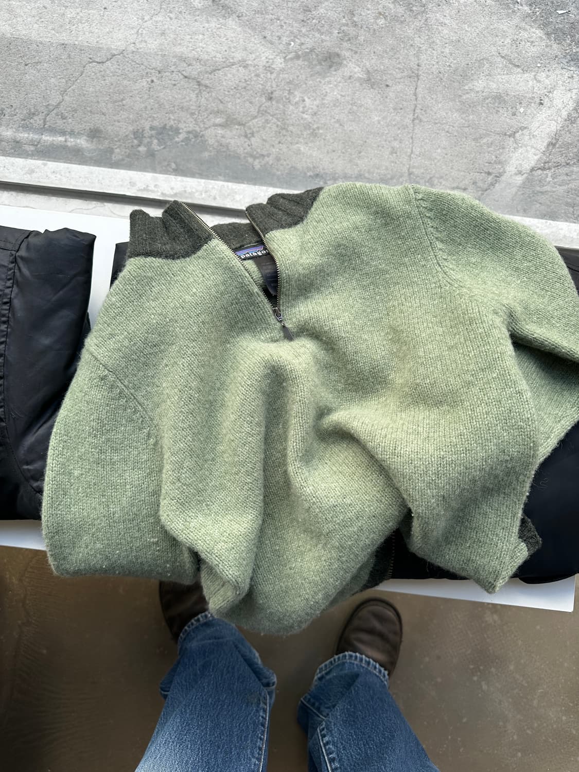 파타고니아 램스울 하프 집업 니트  상품이미지5