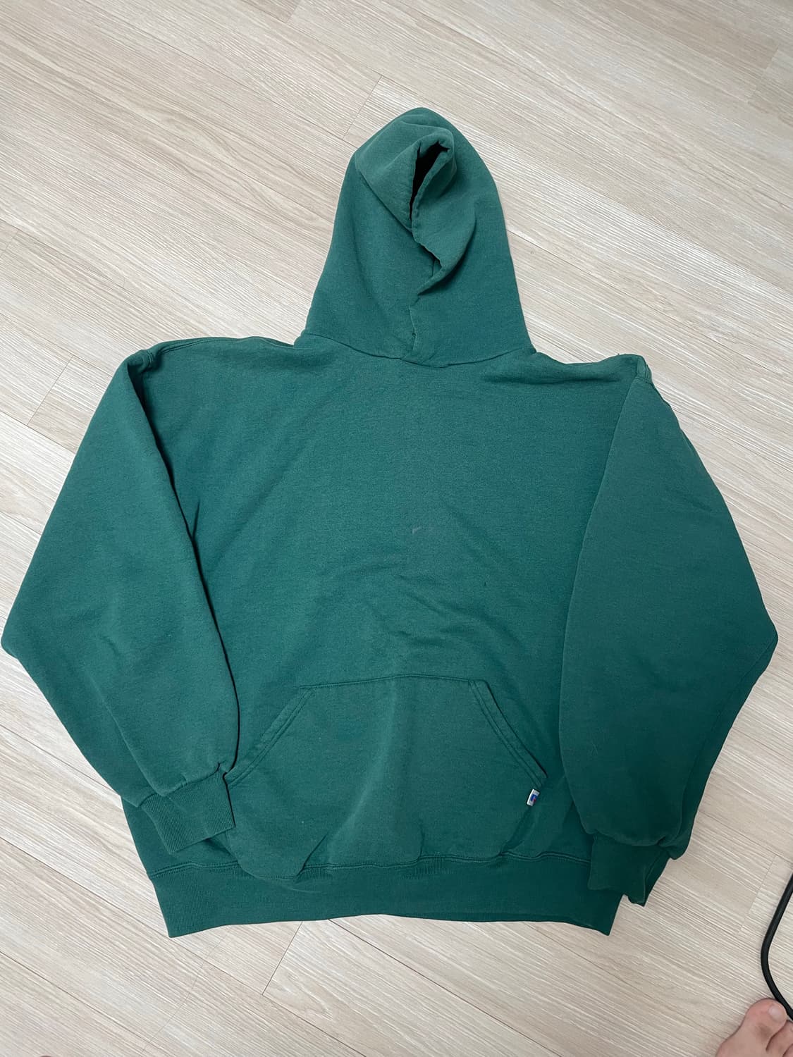 90s USA 러셀어슬레틱 후드티 그린 상품이미지1