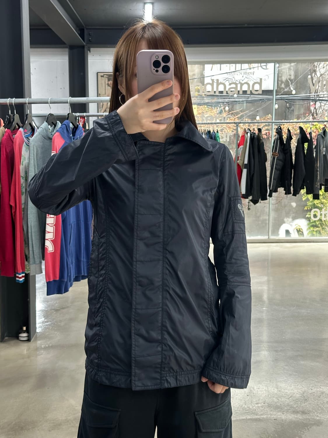 히스테릭글래머 체리 레터링로고 나일론 자켓 상품이미지4