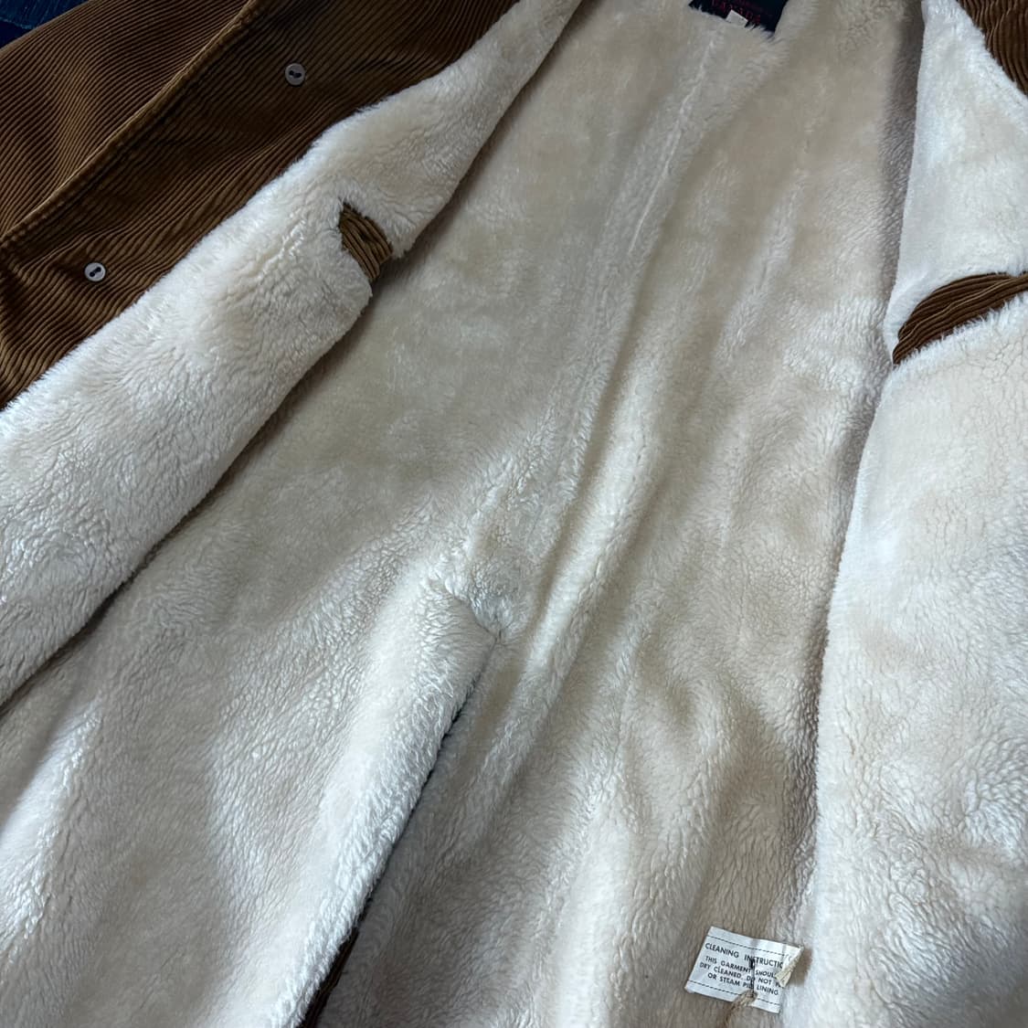 70-80‘s 메이드인 캐나다 코듀로이 셰르파 코트 40 상품이미지5