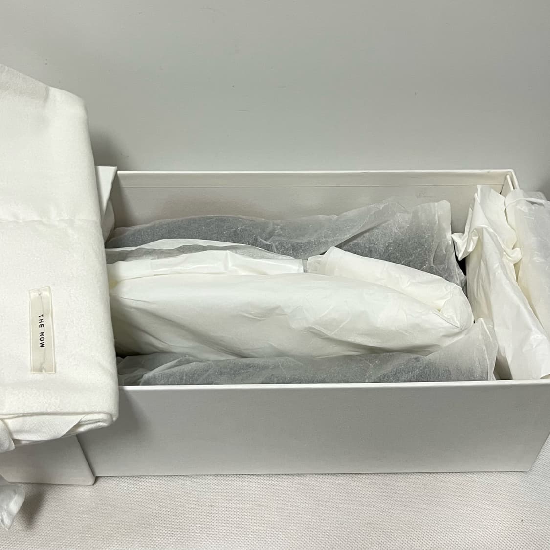 [38]더로우 AWAR 발레리나 플랫 슈즈/실크 새틴 브라운 상품이미지8