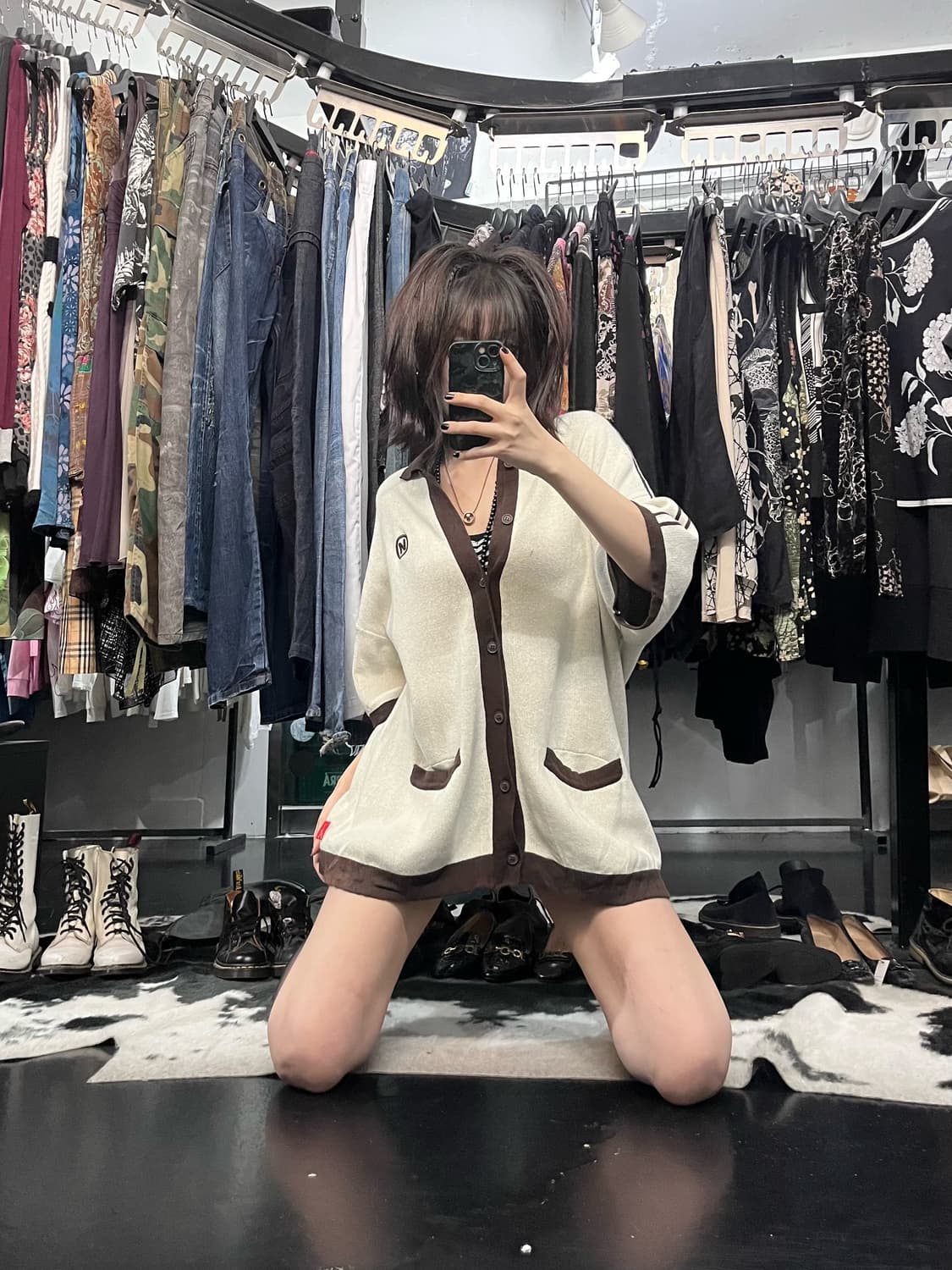 9090 반팔 가디건 상품이미지1