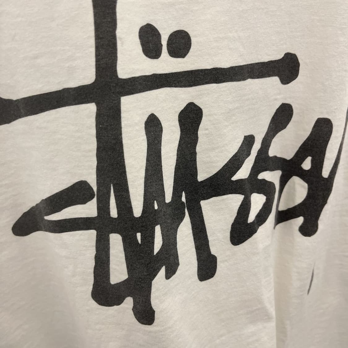 스투시 빈티지 피그먼트 다이드 화이트크림 반팔티 S C10995 상품이미지7