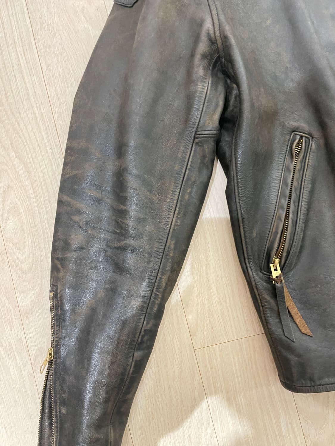 Rrl 모토레더자켓 s사이즈 상품이미지4