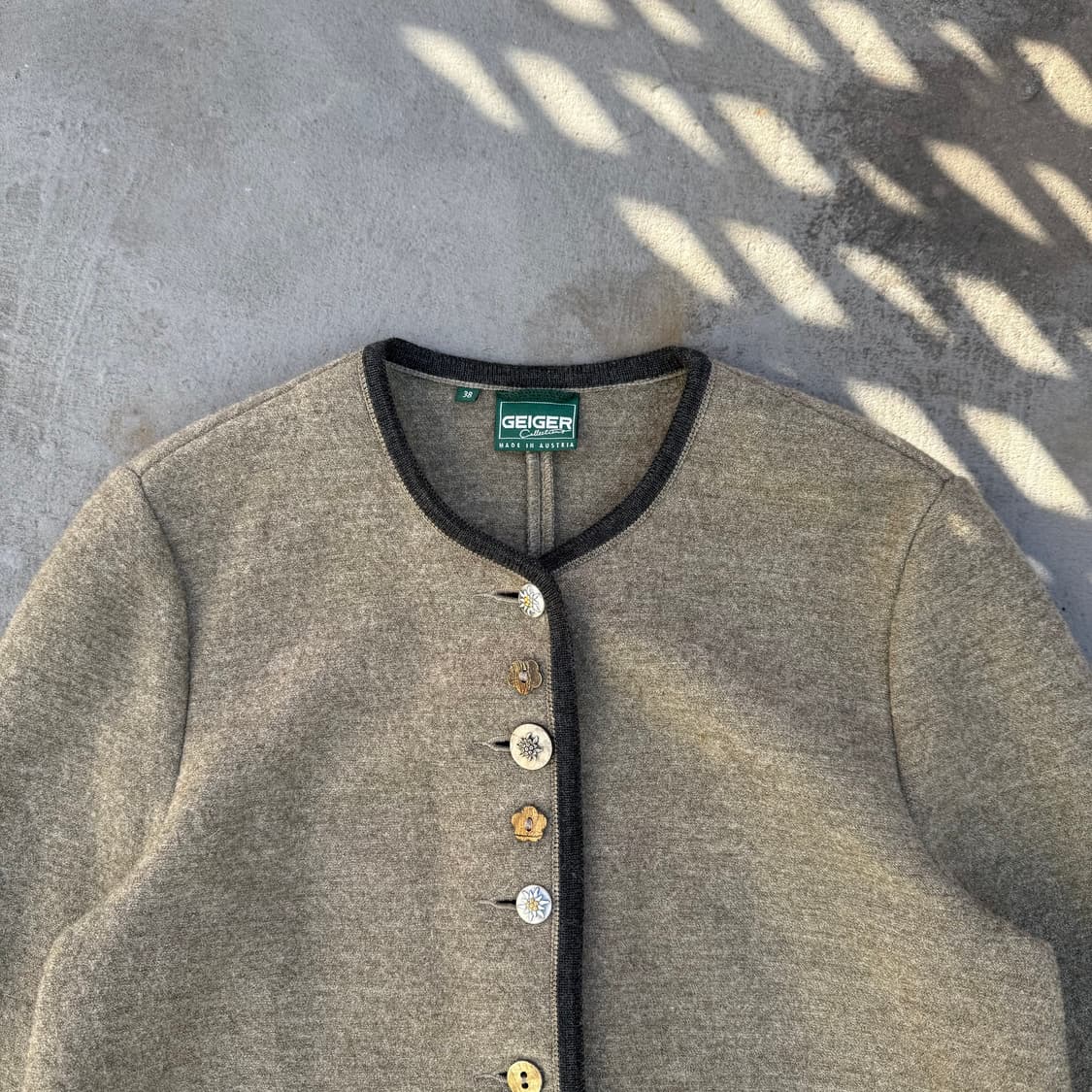 GEIGER 버튼 울 자켓 상품이미지2